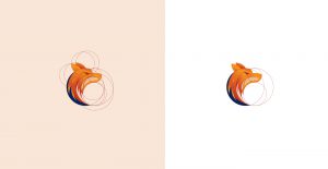 Fox Logo Design based on Golden Ratio