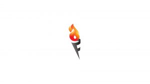 Fire and torch logo for sale - Dainogo